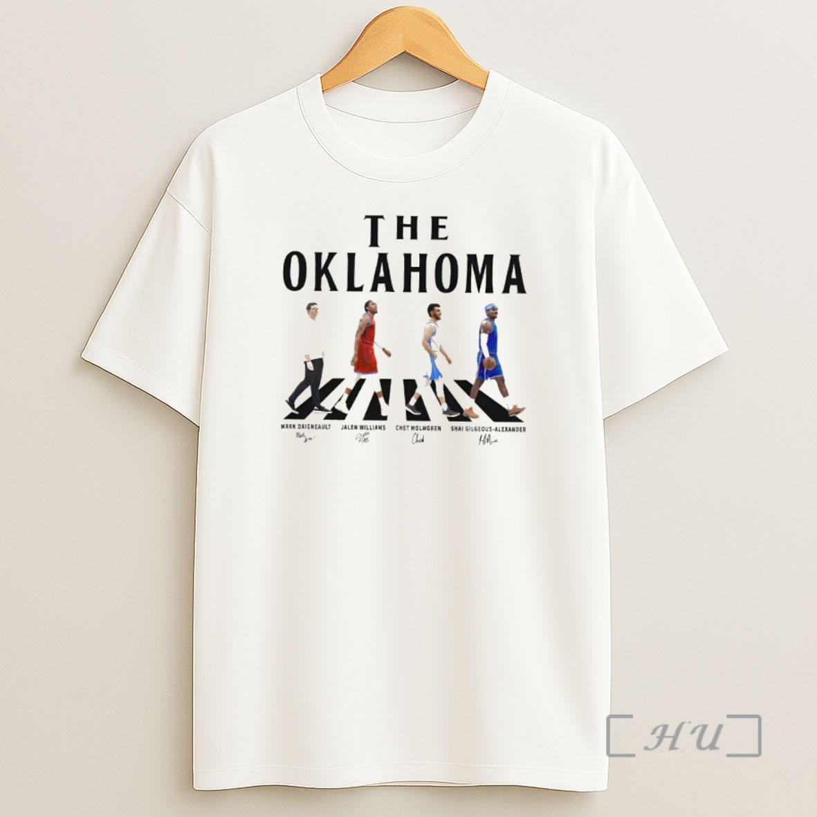 Officials The Oklahoma Walking Signatures Jalen Williams Shai Gilgeous Holmgren Shirt Sweatshirt Tee