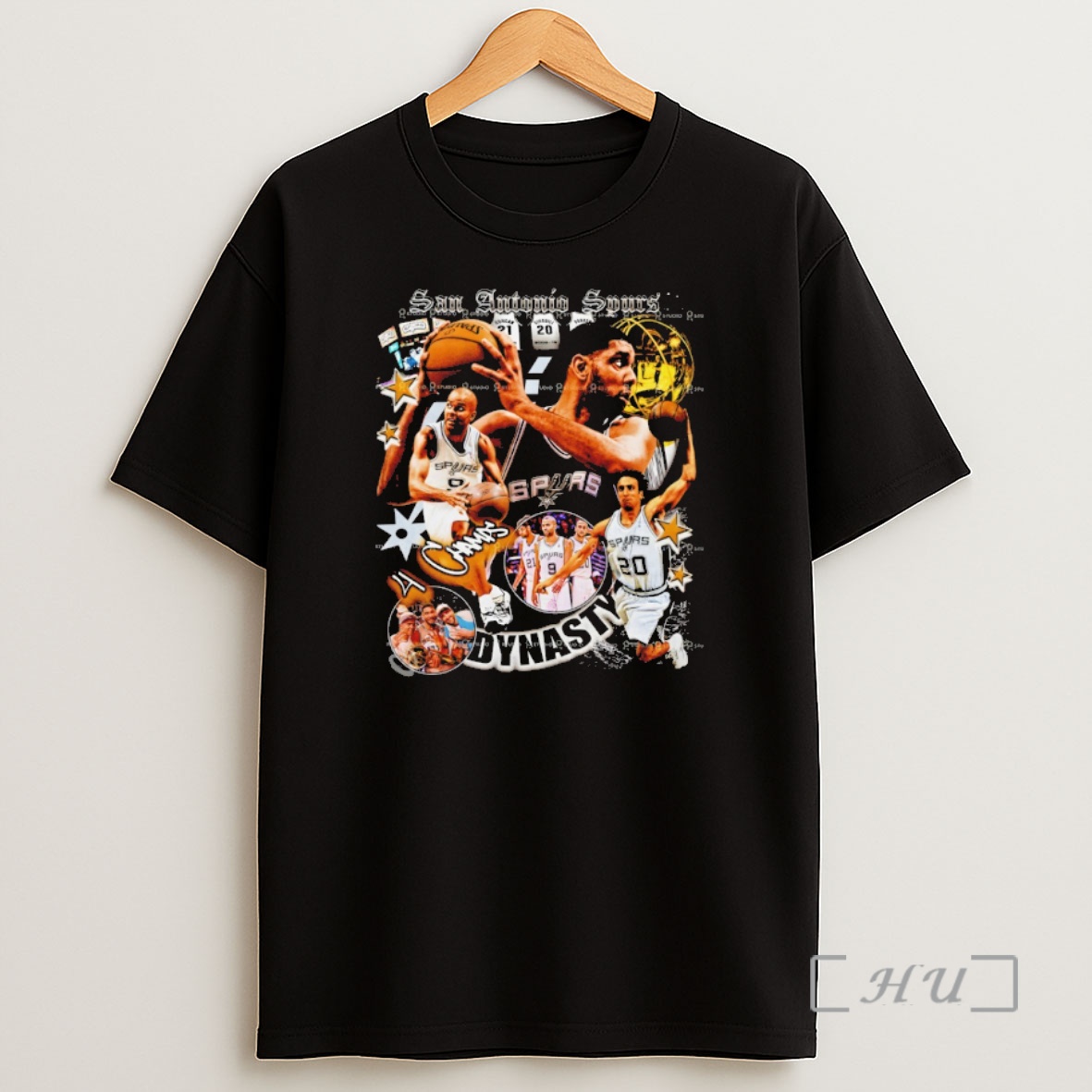 Officials Tim Duncan Manu Ginobili Tony Parker San Antonio Spurs Basketball Dynasty Shirt Sweatshirt Tee