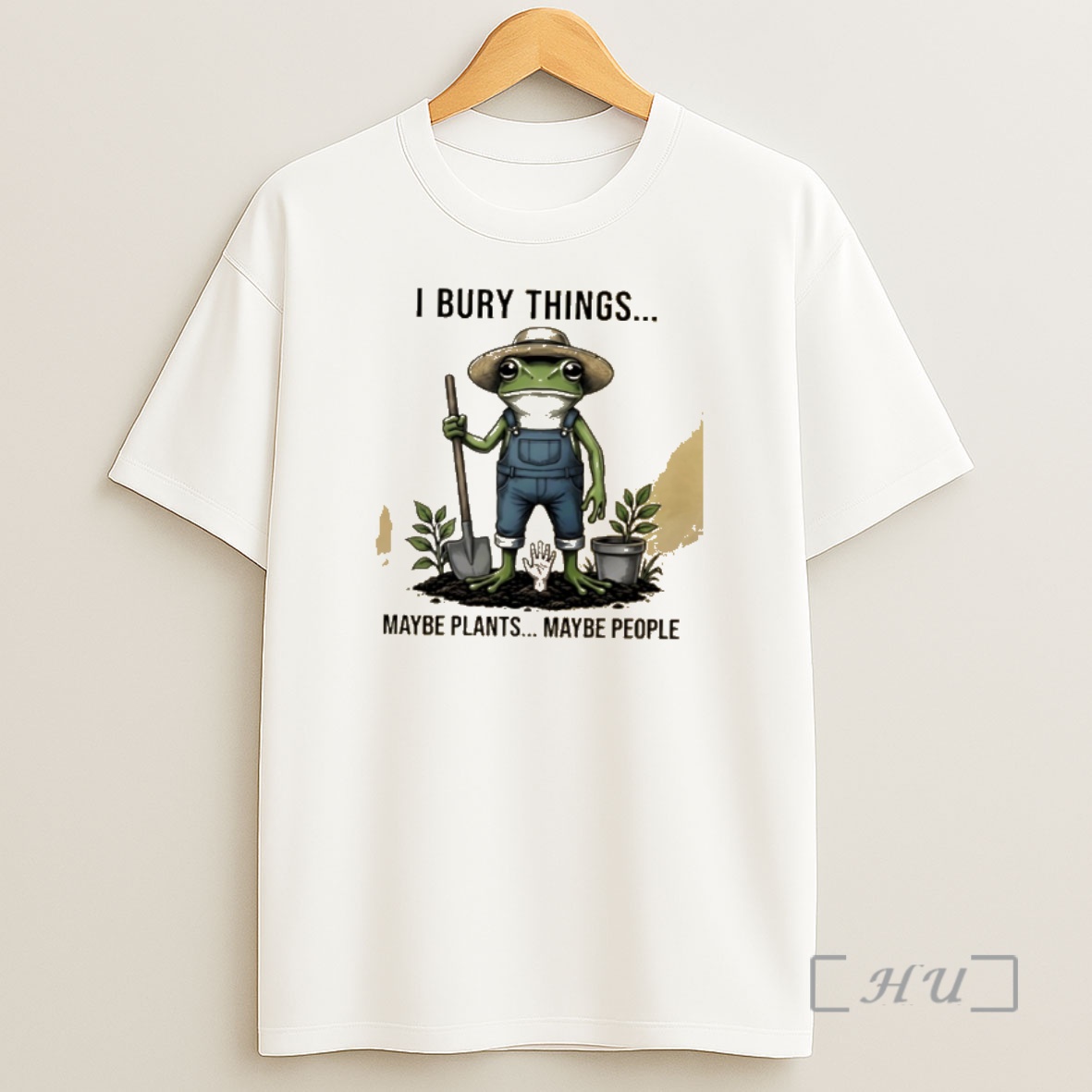 Officials Toad Frog Farmer I Bury Things Maybe Plants Maybe People Shirt Sweatshirt Tee