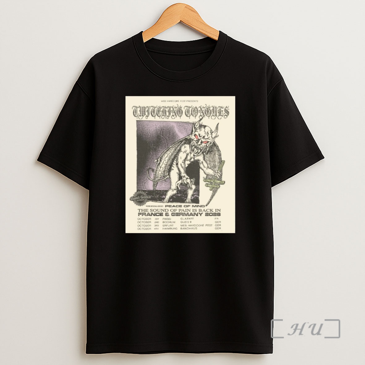 Officials Twitching Tongues Peace Of Mind 2026 European Tour Shirt Sweatshirt Tee
