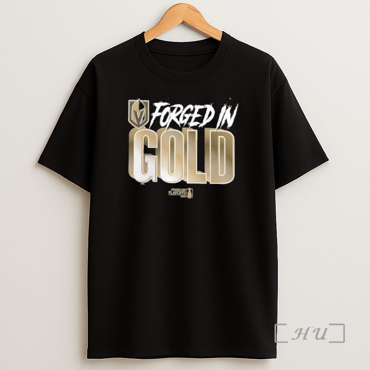 Officials Vegas Golden Knights 2026 Nhl Playoffs Forged In Gold Shirt Sweatshirt Tee