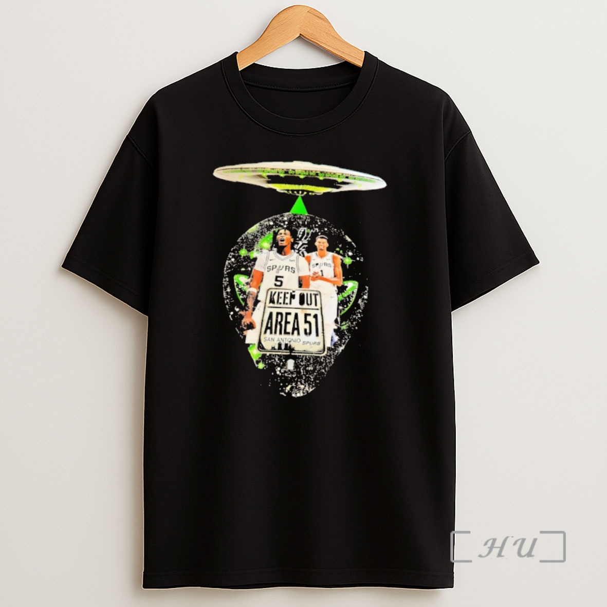 Officials Victor Wembanyama And Stephon Castle Ufo Keep Out Area 51 San Antonio Spurs Basketball 2026 Shirt Sweatshirt Tee