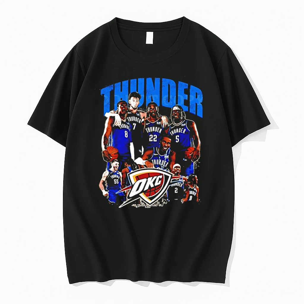 Oklahoma City Thunder All Team Basketball Graphic Vintage Shirts