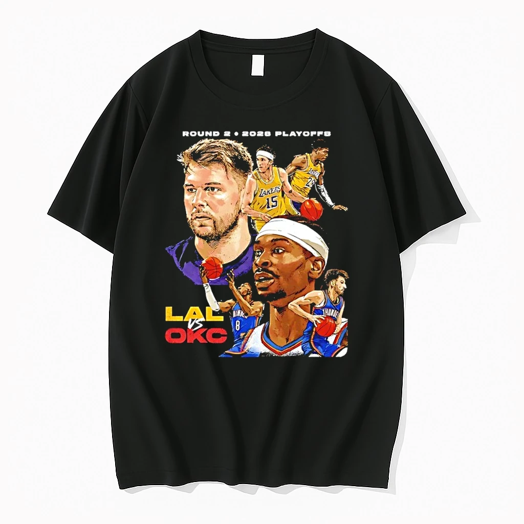 Oklahoma City Thunder Vs Los Angeles Lakers 2026 Nba Playoffs Round 2 Shirts