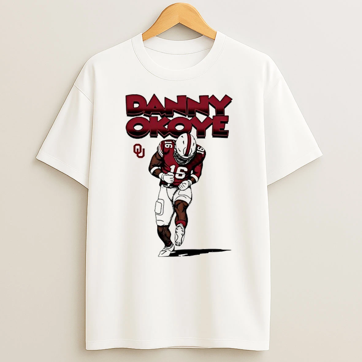 Oklahoma Sooners Danny Okoye Player Caricature Shirts