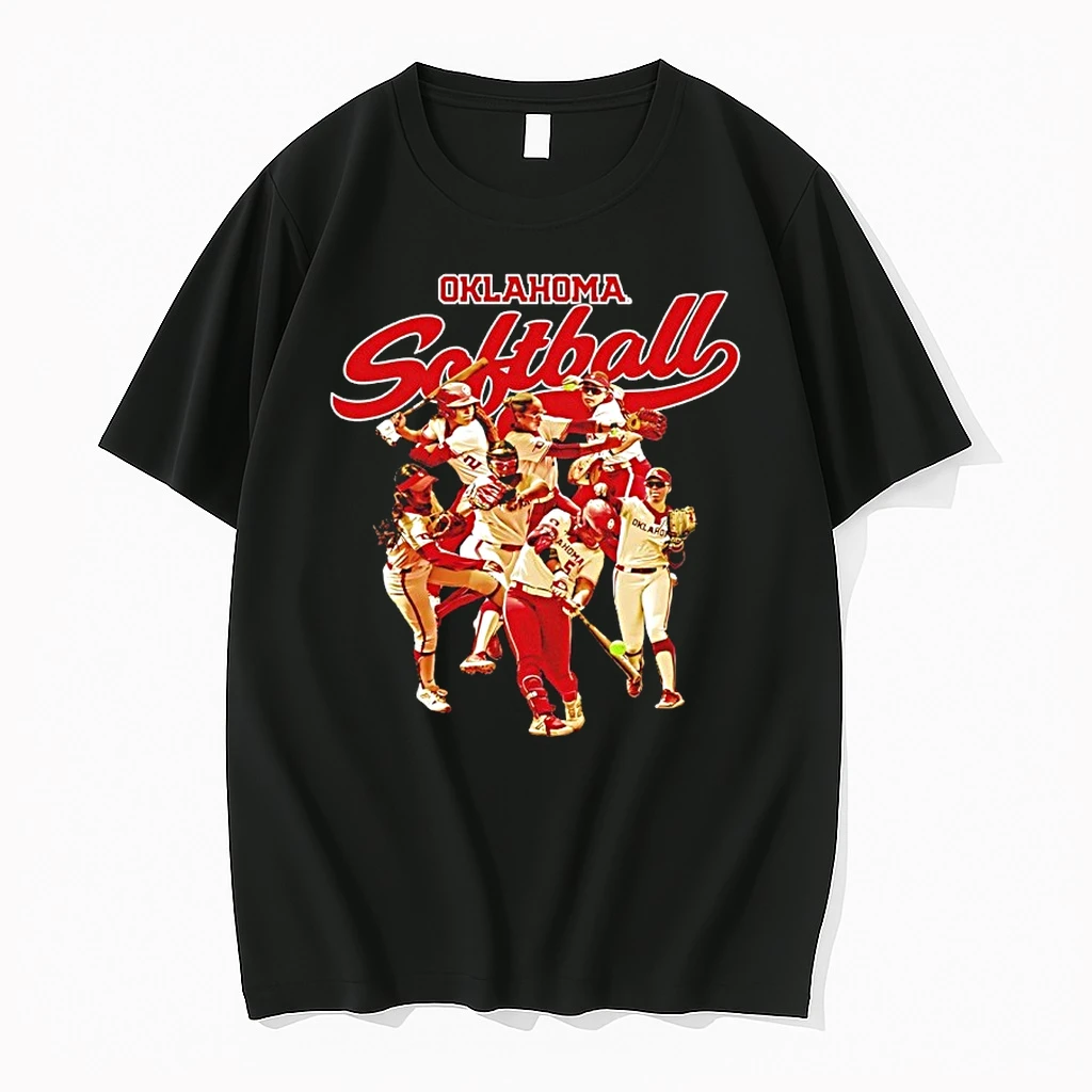 Oklahoma Sooners Softball Player Collage Graphic Shirts