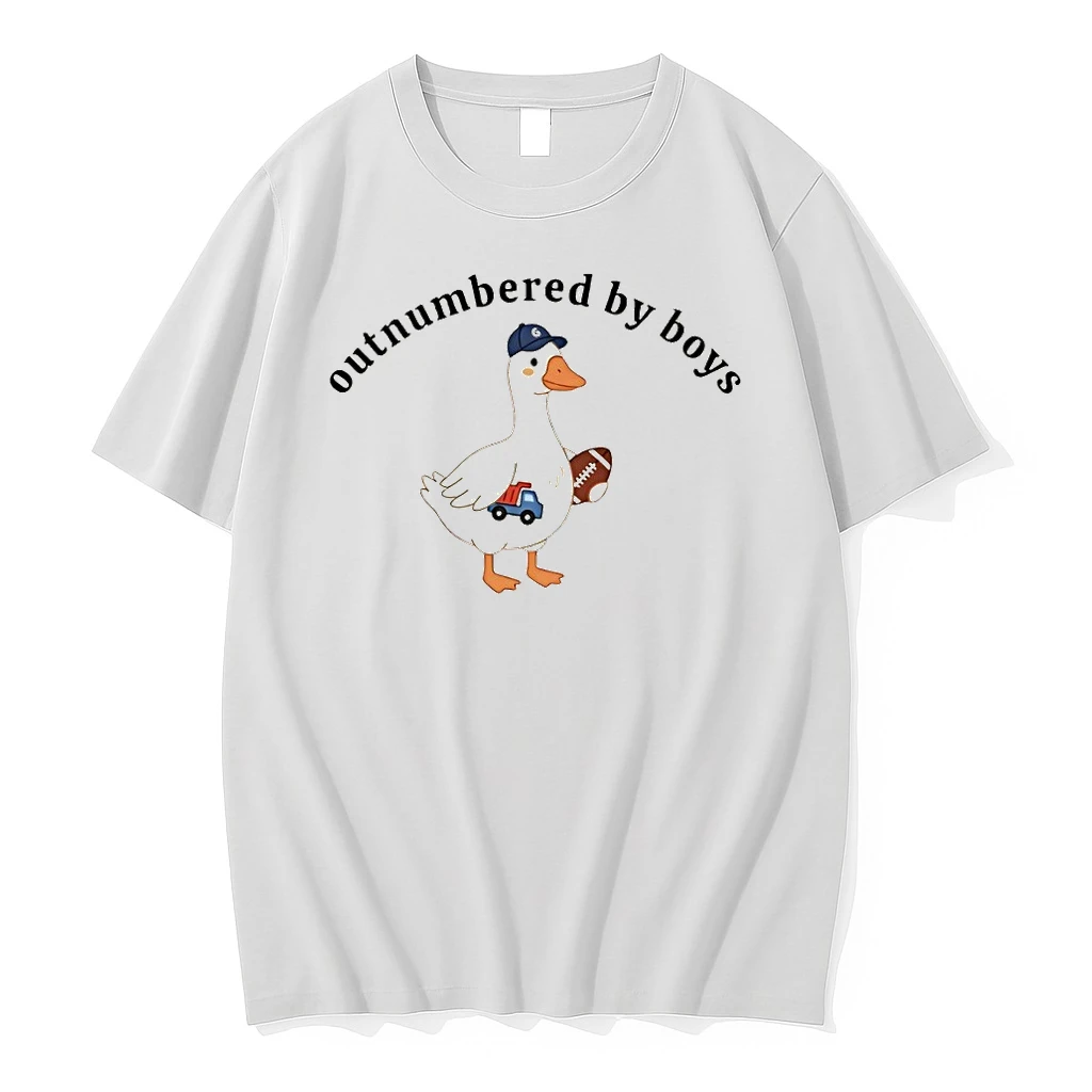Outnumbered By Boys Goose Mothers Day Shirts