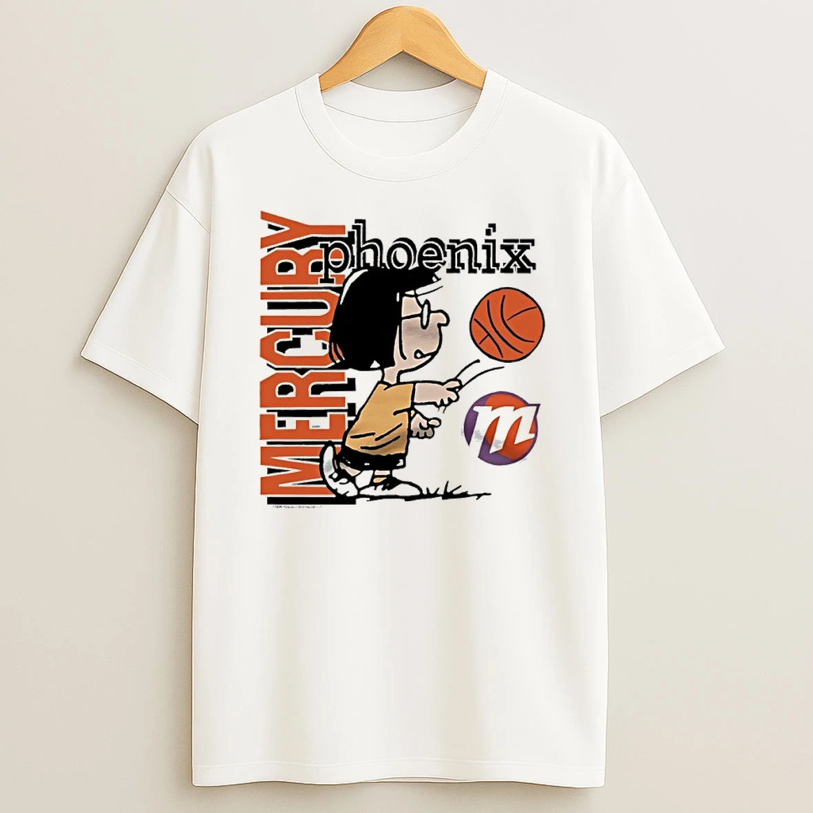 Peanuts Marcie X Phoenix Mercury Basketball Shirts
