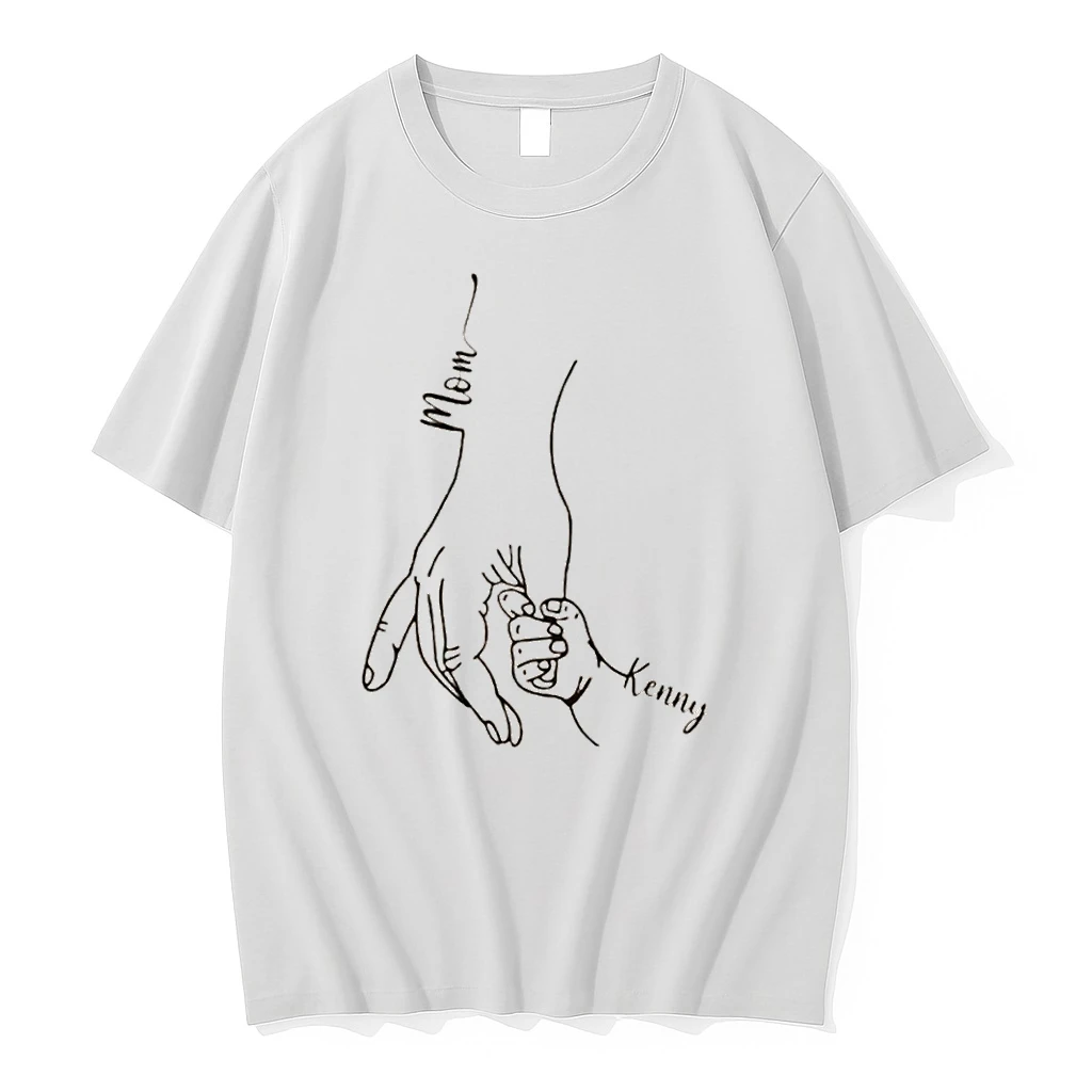 Personalized Mom Kids Hands Mothers Day Shirts