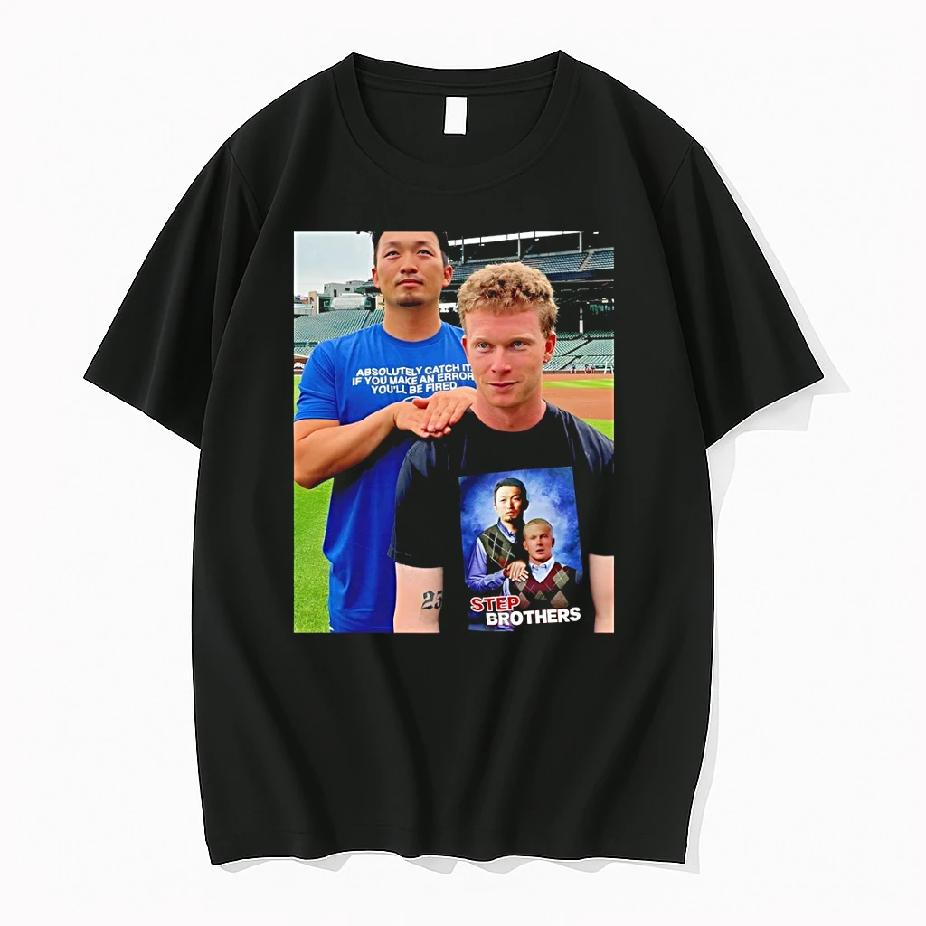 Pete Crow Armstrong And Seiya Suzuki Chicago Cubs Baseball Photo Vintage Shirts