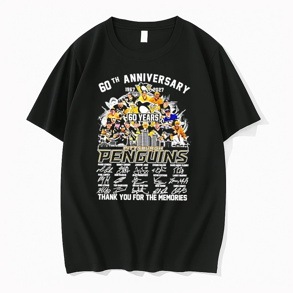 Pittsburgh Penguins 60th Anniversary Legendary Thank You For The Memories Signatures Shirts