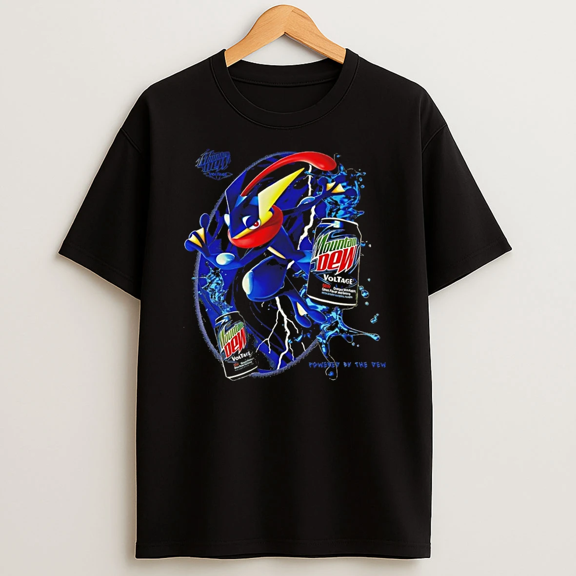 Pokemon Greninja X Mountain Dew Voltage Powerey By The Dew Shirts