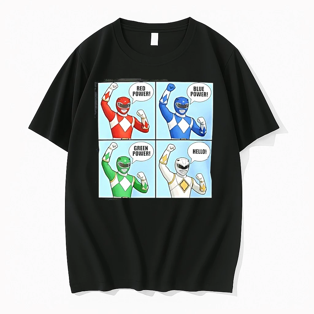 Power Red Power Blue Power Green Power Hello Shirts