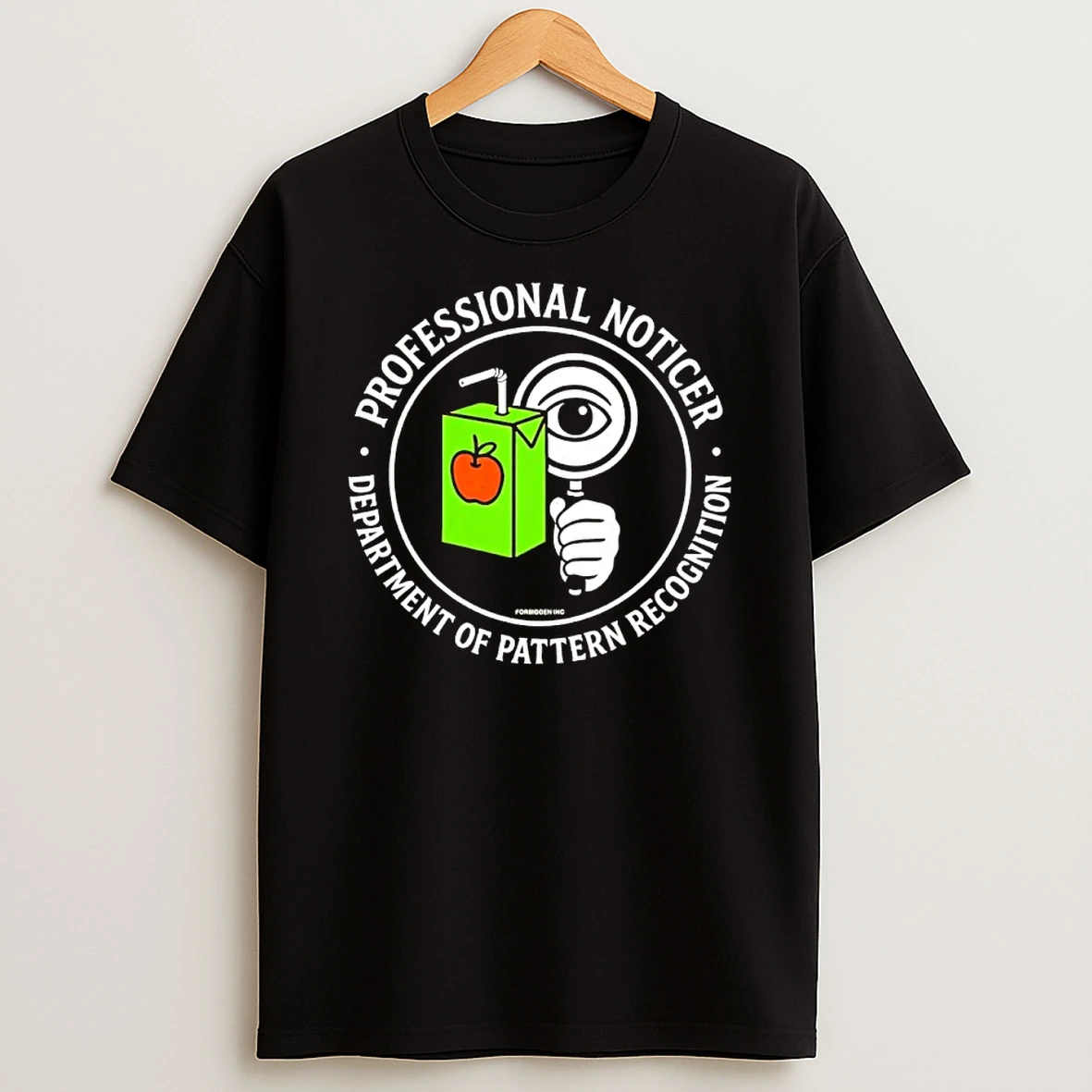 Professional Noticer Department Of Pattern Recognition Juice Box Shirts