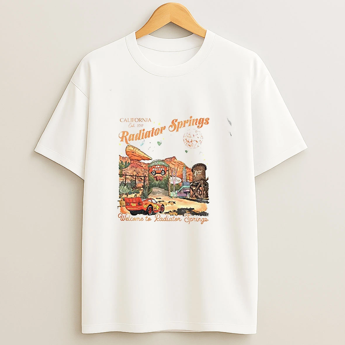 Radiator Lightning Mcqueen Disney Welcome To Radiator Springs California Shirts