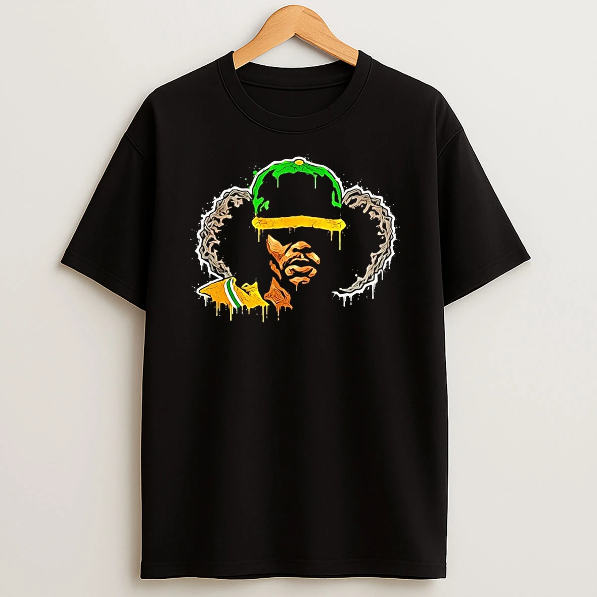 Rastafarian Jamaica Character Portrait Art Shirts