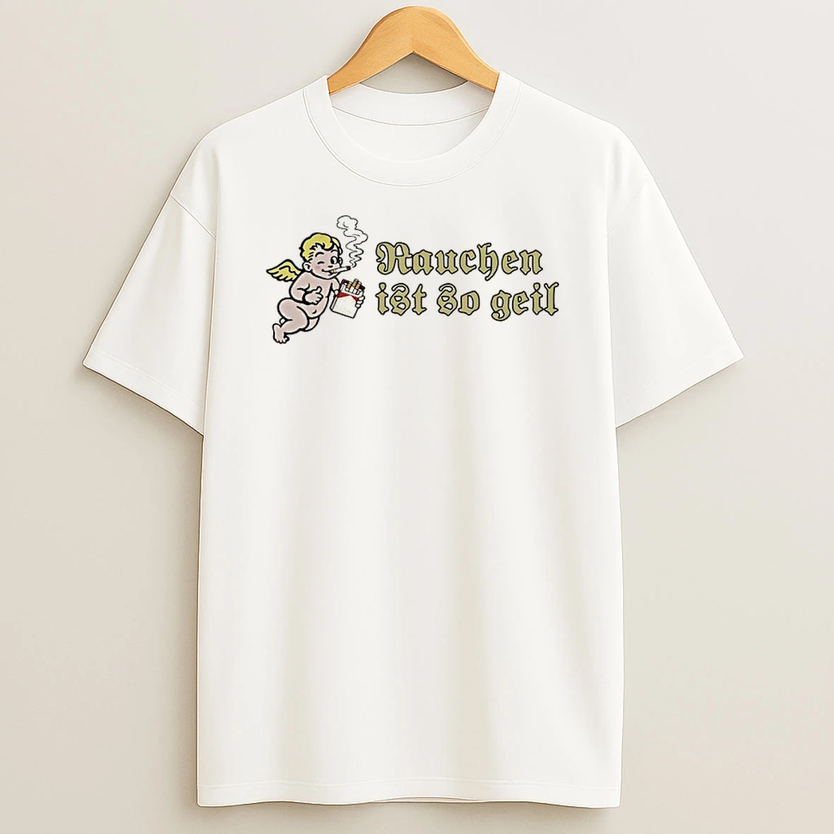 Rauchen Ist So Geil Angel Smoking Shirts