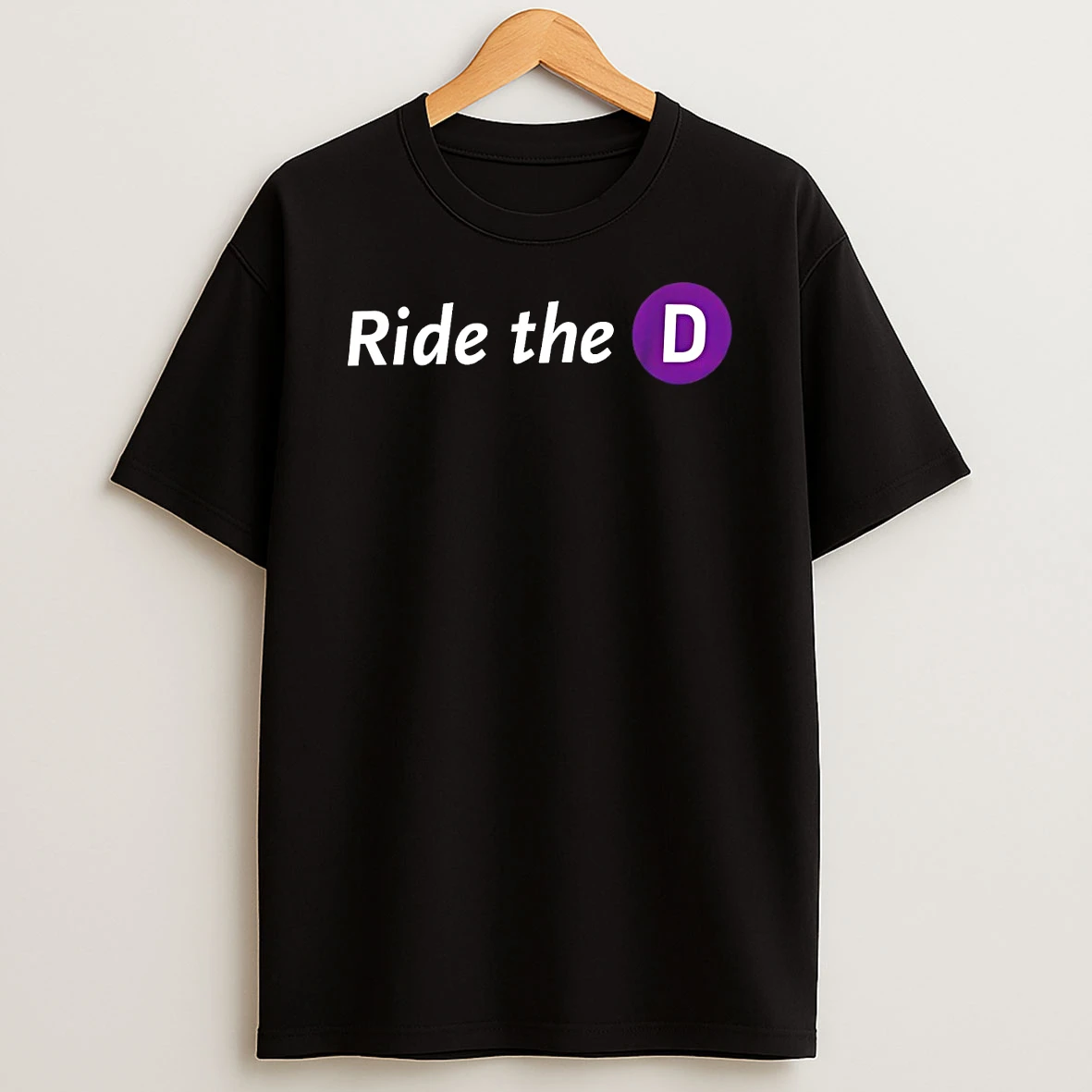 Ride The D Text Shirts