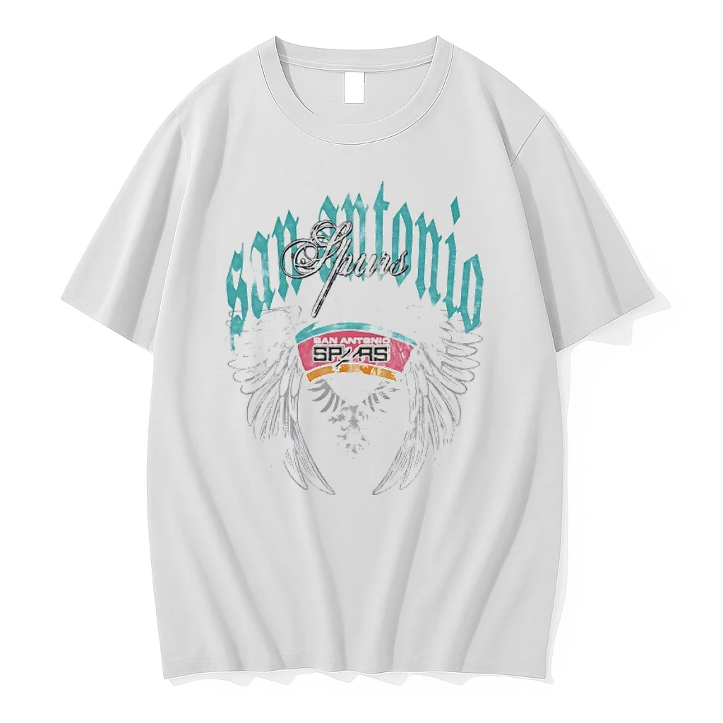 San Antonio Spurs Basketball Old English Shirts