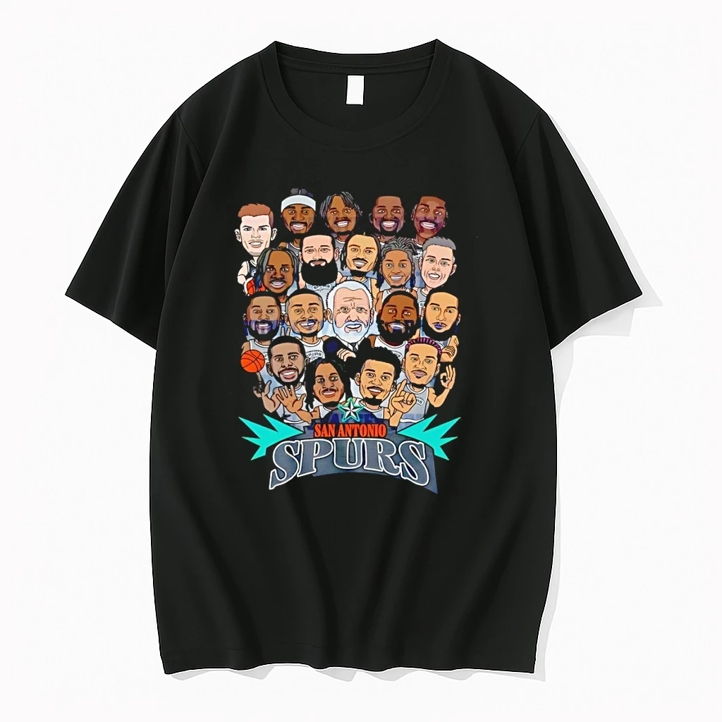 San Antonio Spurs Caricature Artwork For The 2026 Shirts