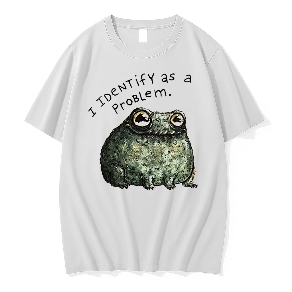Sarcastic Frog Self Deprecating I Identify As A Problem Shirts