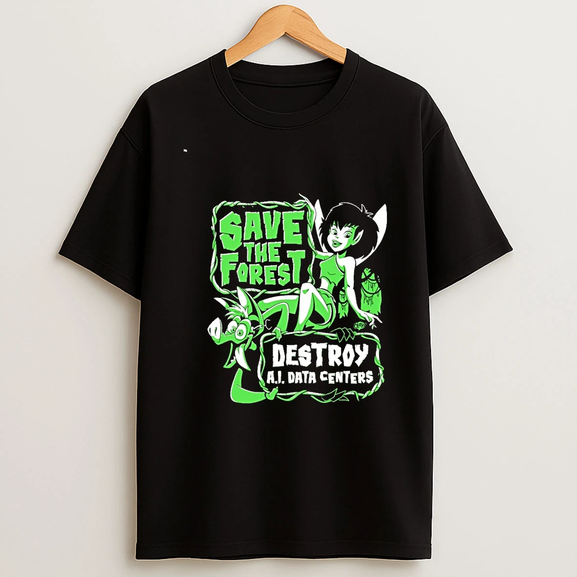 Save The Forest Destroy Ai Data Centers 00 Shirts