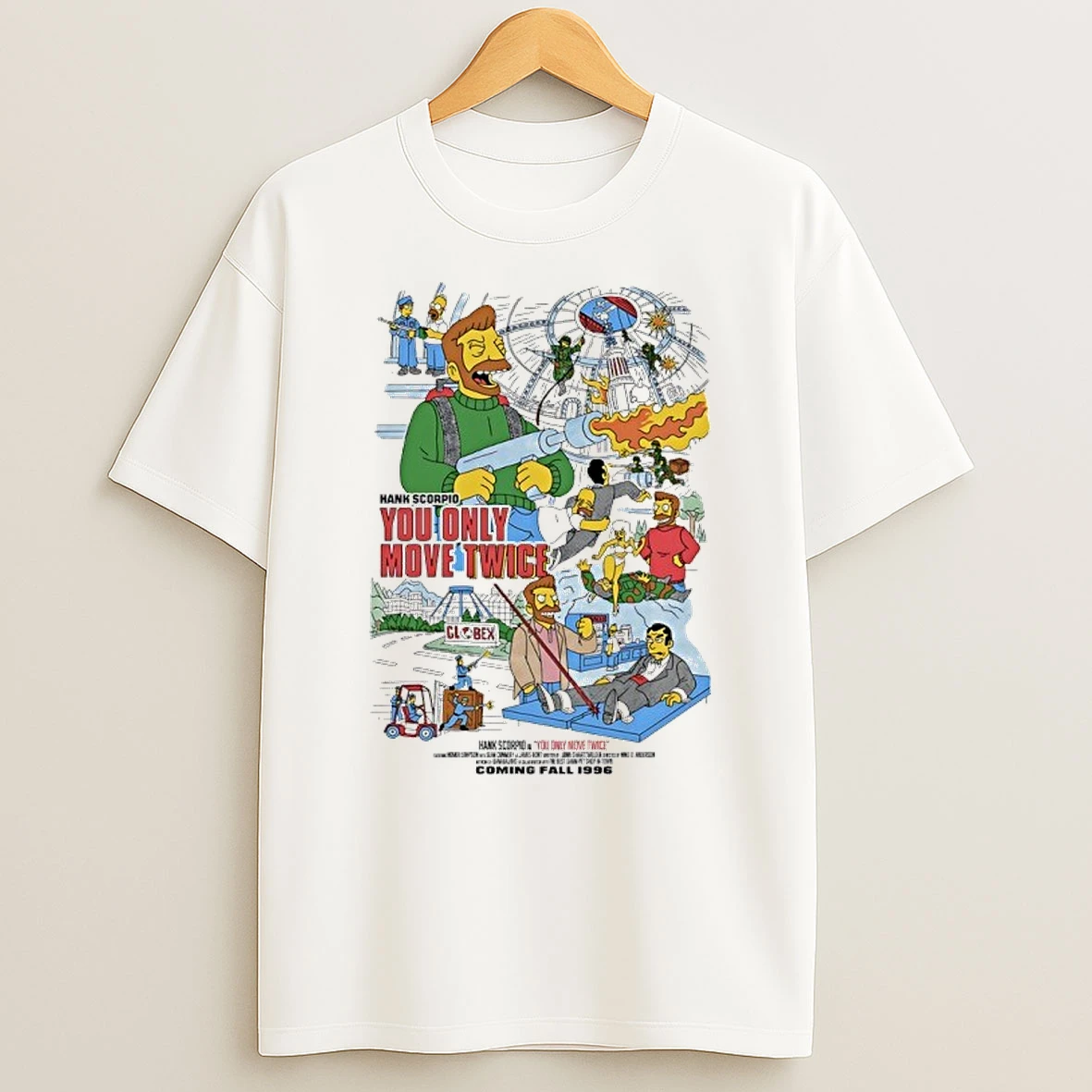 Simpsons You Only Move Twice Graphic Shirts