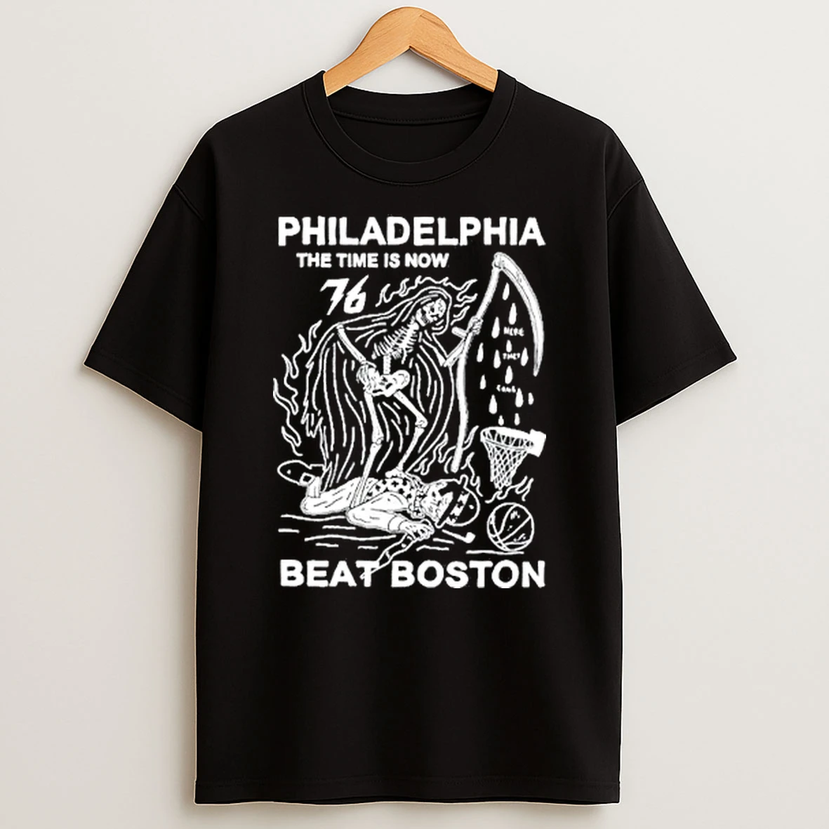 Skeleton Philadelphia The Time Is Now We Beat Boston Tour 2026 Shirts