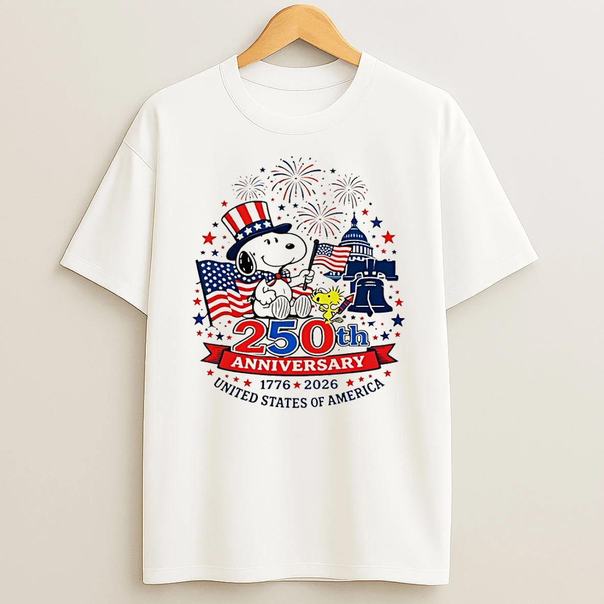 Snoopy America 250th Anniversary Patriotic Celebration United States Of America Shirts
