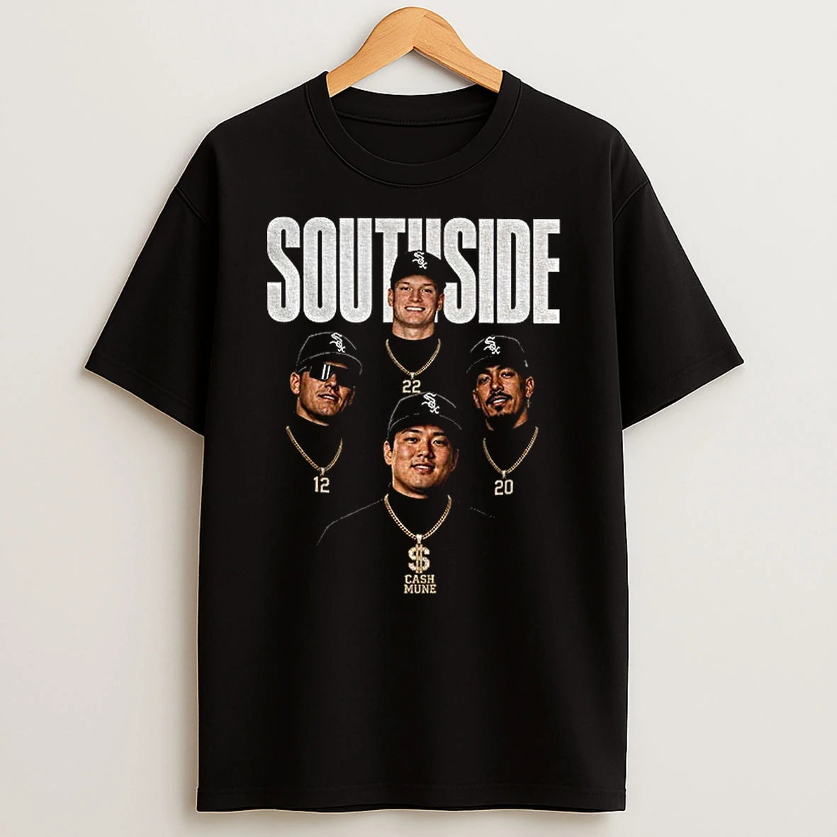 South Side Miguel Vargas Sam Antonacci Cash Muni Chicago White Sox Baseball Shirts