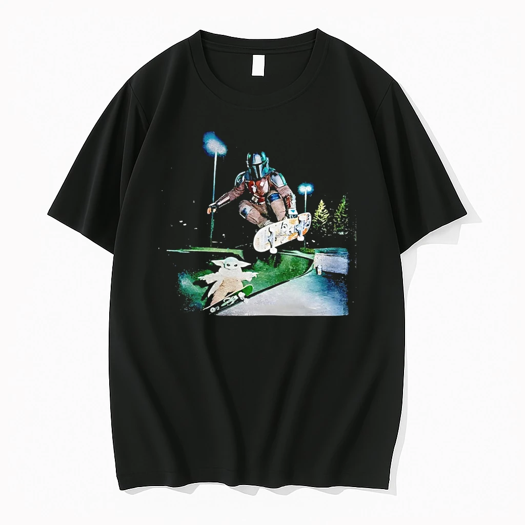 Star Wars Skateboarding Gildan Baby Yoda Gildan Star Wars Meme Shirts