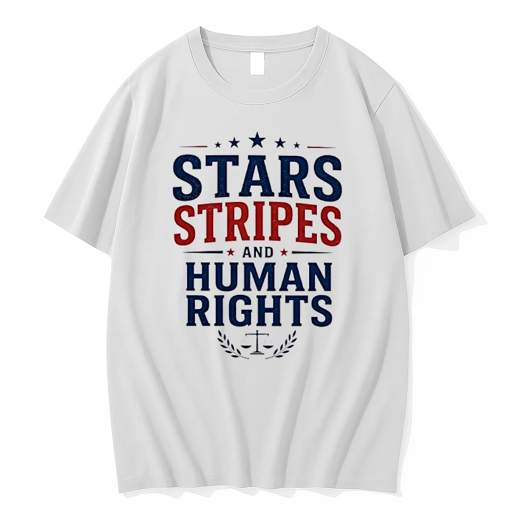 Stars Stripes And Human Rights Graphic Shirts