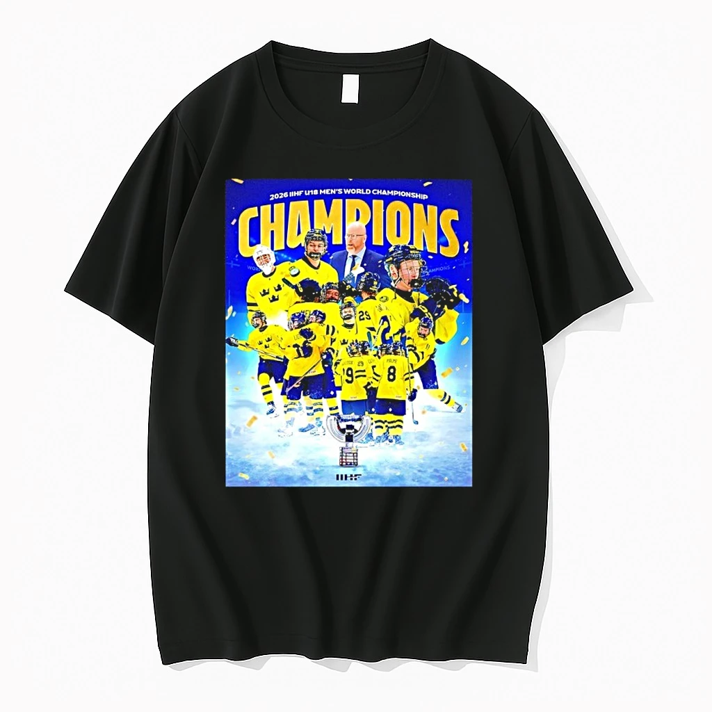 Sweden Hockey 2026 Iihf U18 Mens World Championship Shirts