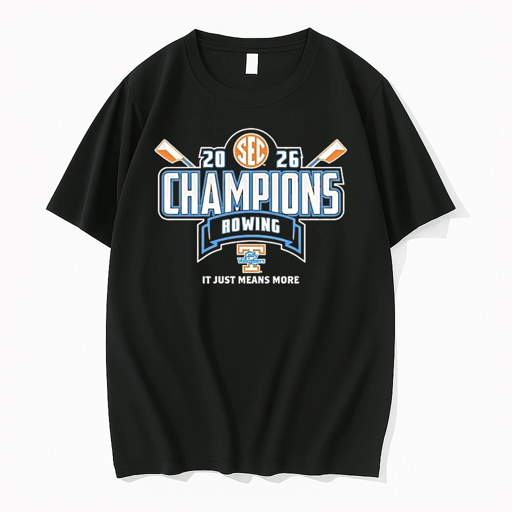 Tennessee Lady Volunteers 2026 Sec Rowing Champions Locker Room Shirts