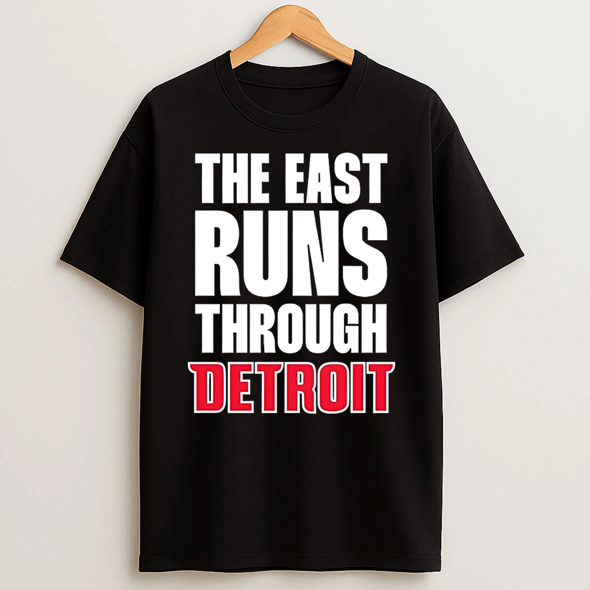 The East Runs Through Detroit Pistons Basketball All Dawg Playoffs 2025 26 Nba Shirts