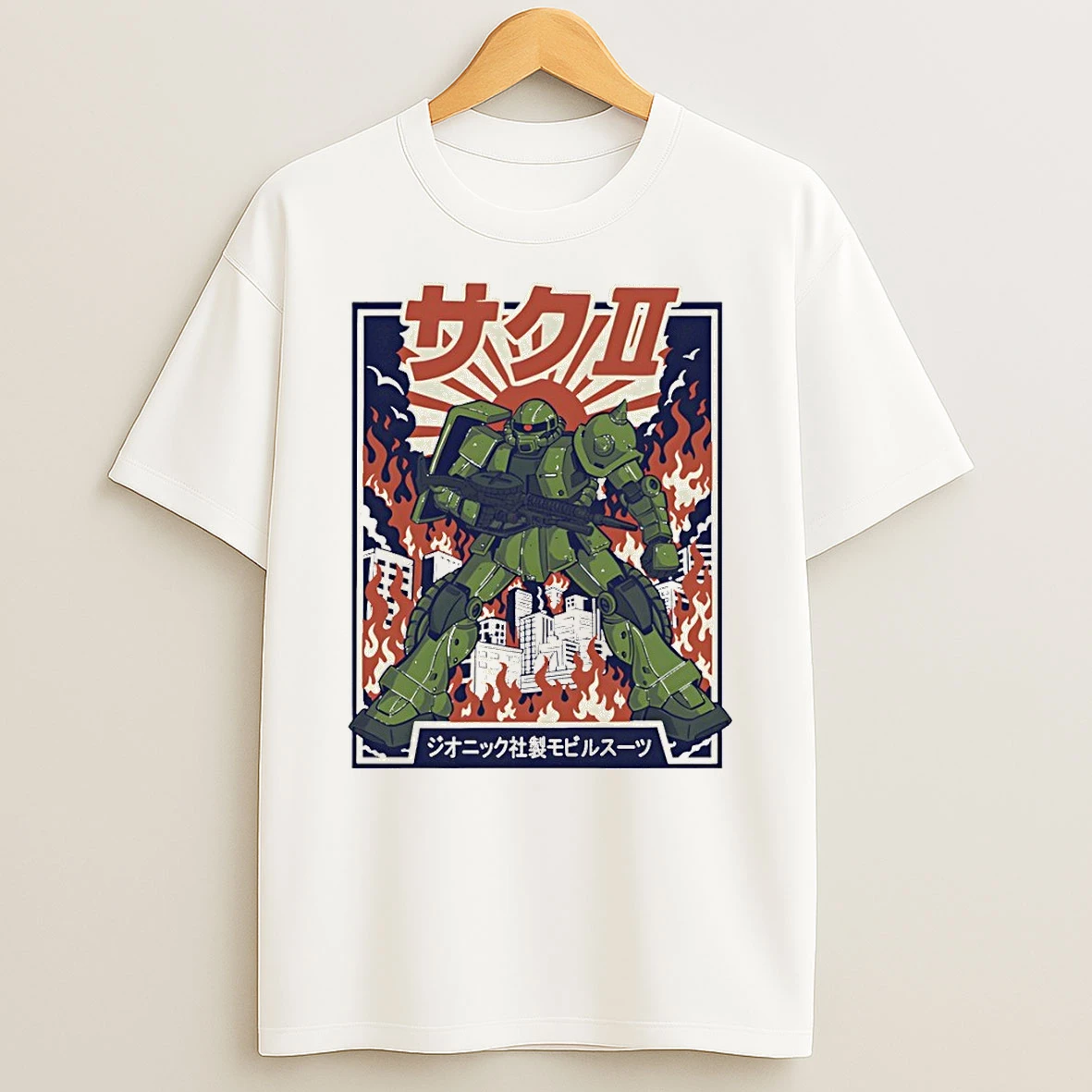 The Green Grunt Ms 06 Zaku Ii Shirts