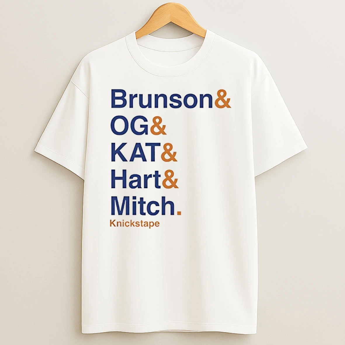 The Lineup Knickstape Brunson And Og And Kat And Hart And Mitch Shirts