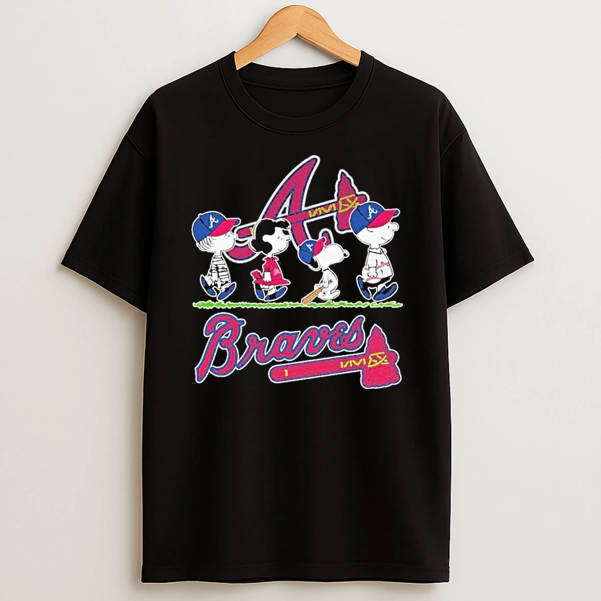 The Peanuts Walking X Atlanta Braves Season 2026 Shirts
