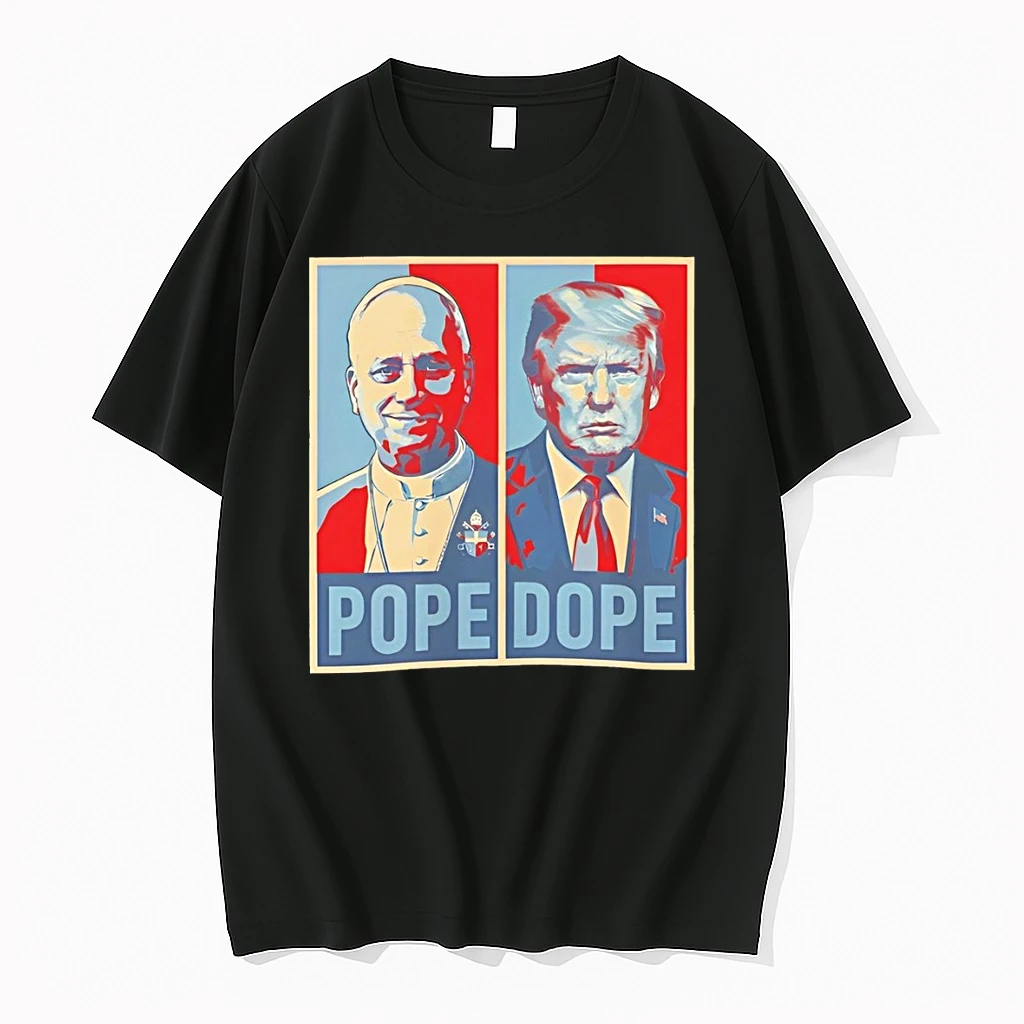 The Pope Vs The Dope Anti Trump Antimaga Statement Graphic Shirts