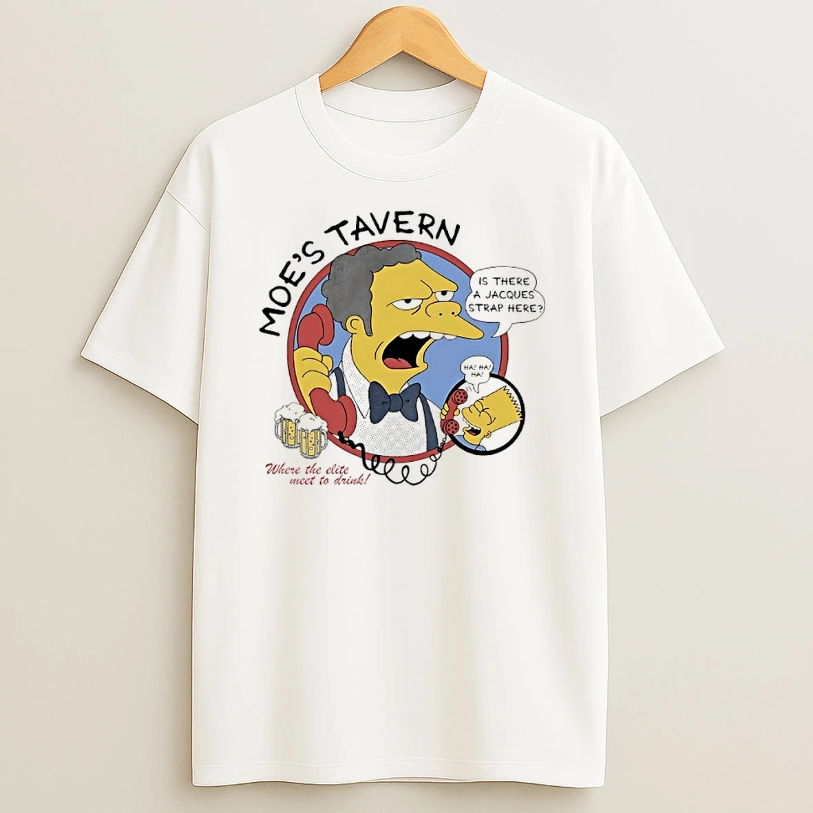 The Simpsons Moes Tavern Where The Elite Meet To Drink Shirts
