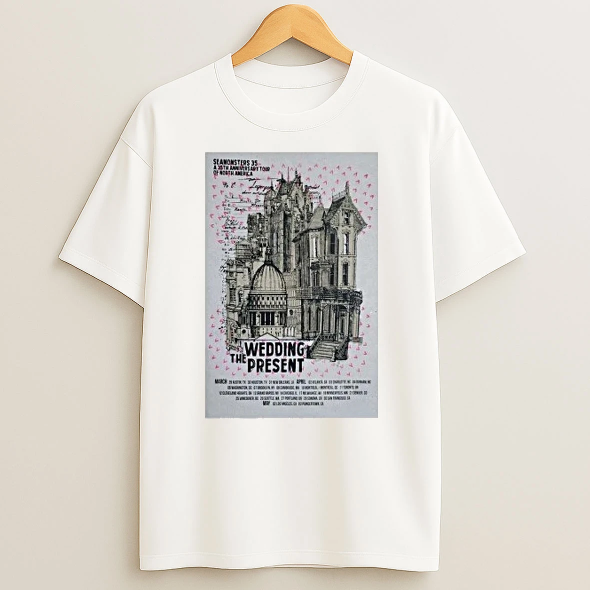 The Wedding Present Los Angeles May 2 2026 Shirts