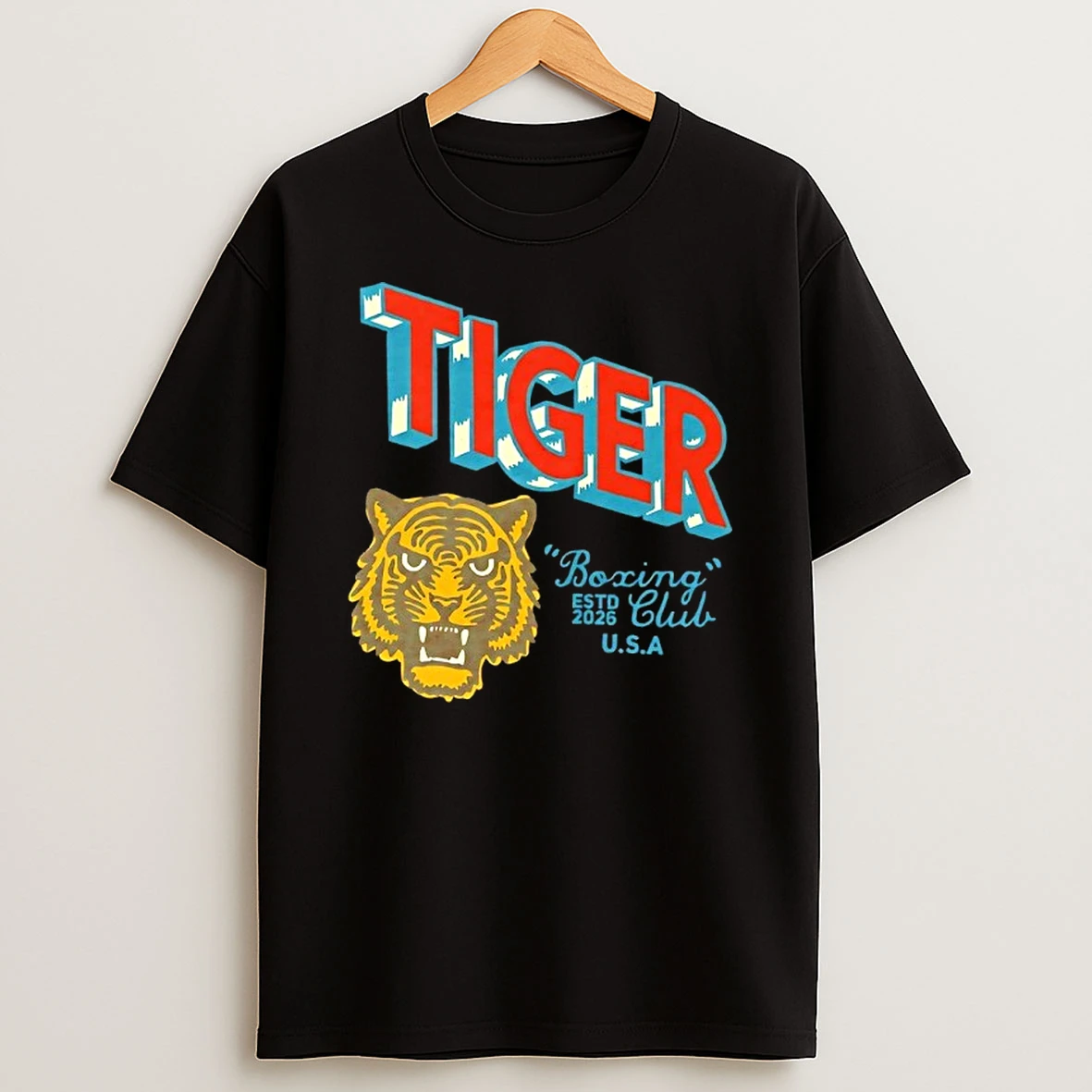 Tiger Boxing Club Estd 2026 Usa Shirts