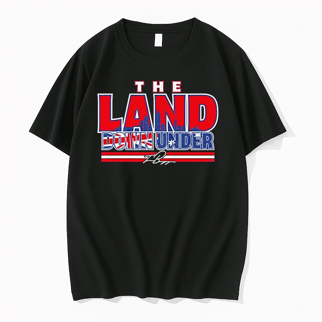 Travis Bazzana Cleveland Guardians Mlb The Land Down Under Signature Shirts
