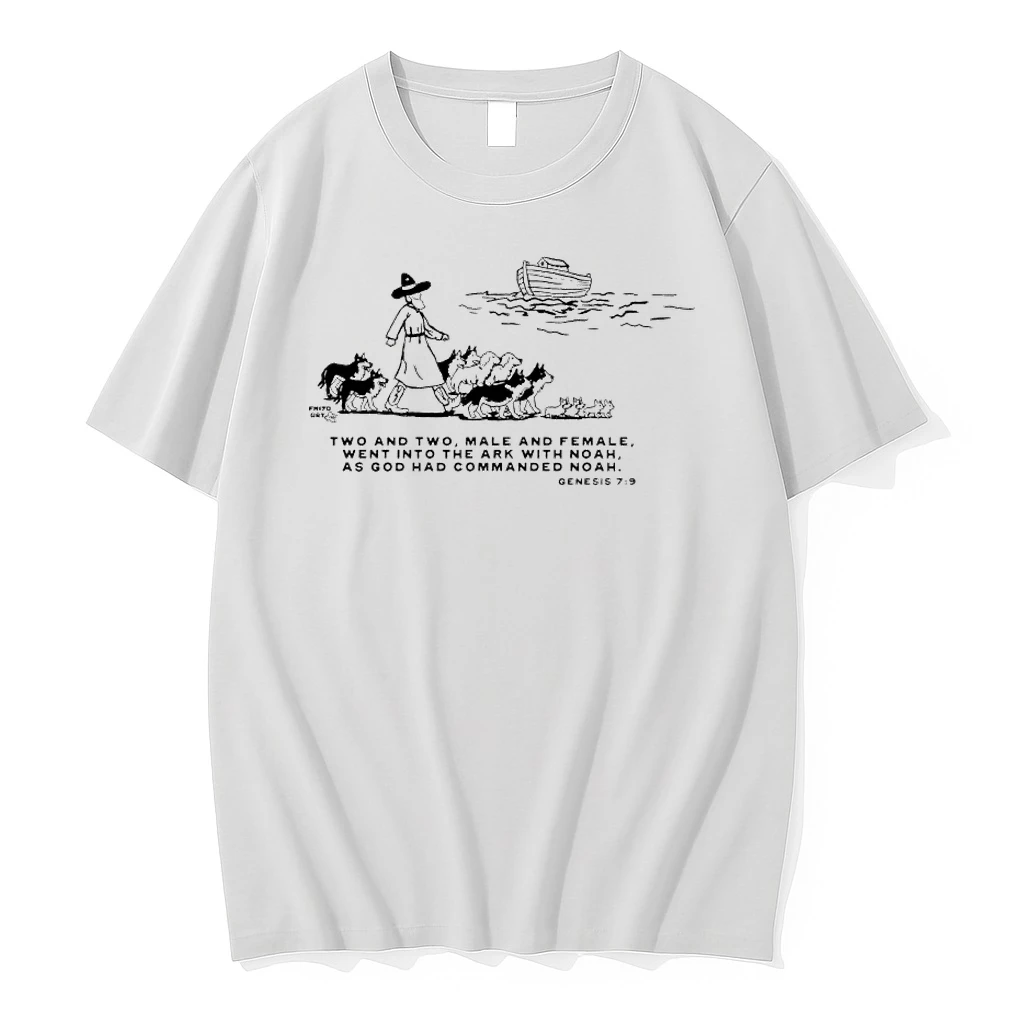 Two And Two Male And Female Went Into The Ark With Noah As God Had Commanded Noah Shirts