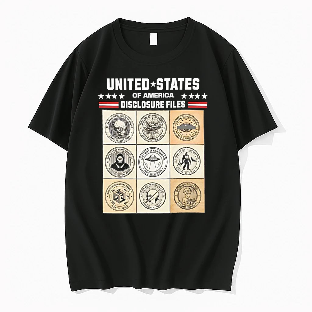 Ufo Alien Bigfoot United States Of America Disclosure Files Shirts