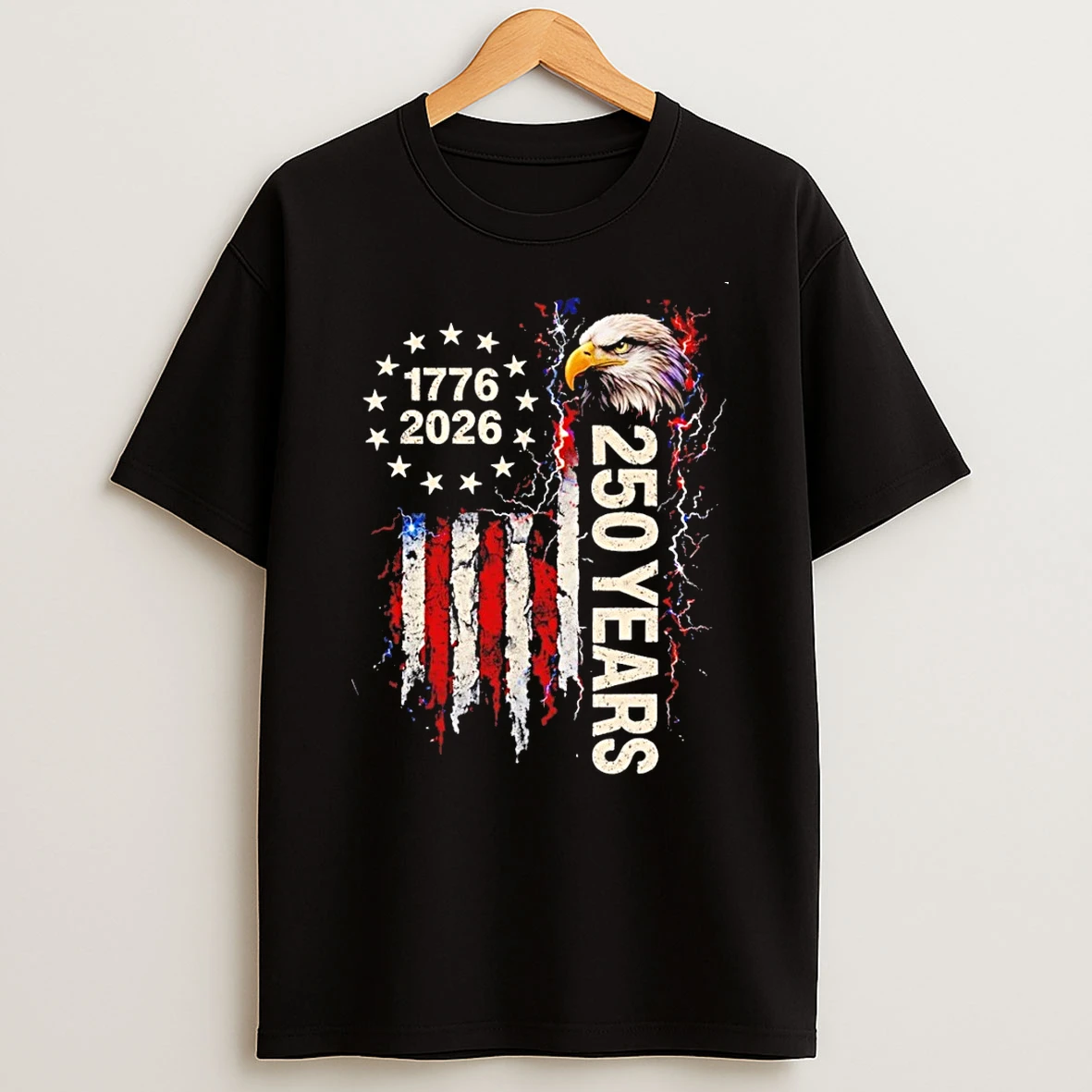 Usa 250th Anniversary 1776 2026 Patriotic Bald Eagle American Flag Shirts