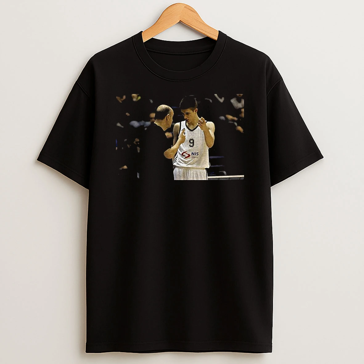 Vanja Marinkovic And Dusko Vujosevic Partizan Belgrade Basketball Photo Shirts
