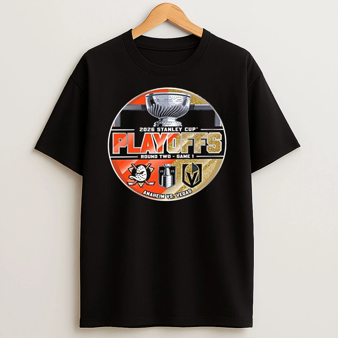 Vegas Golden Knights Vs Anaheim Ducks Playoff Round 2 Game 1 Matchup Shirts