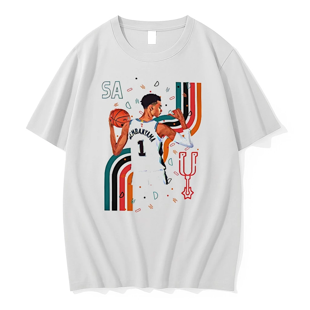 Victor Wembanyama 1 San Antonio Spurs Basketball 90s Styles Shirts
