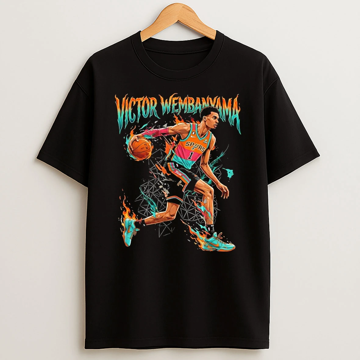 Victor Wembanyama 1 San Antonio Spurs Basketball Nba 2026 Shirts